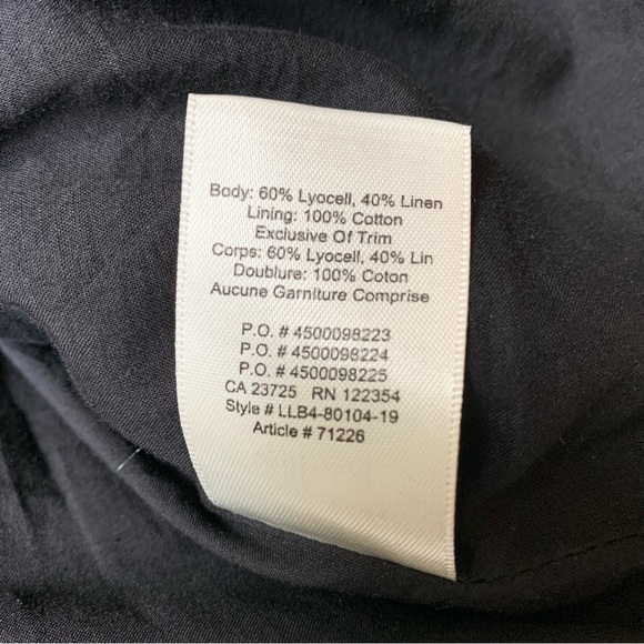 Aritzia Wilfred Rosemond Mini Dress Linen Black Size 0 - Picture 11 of 14